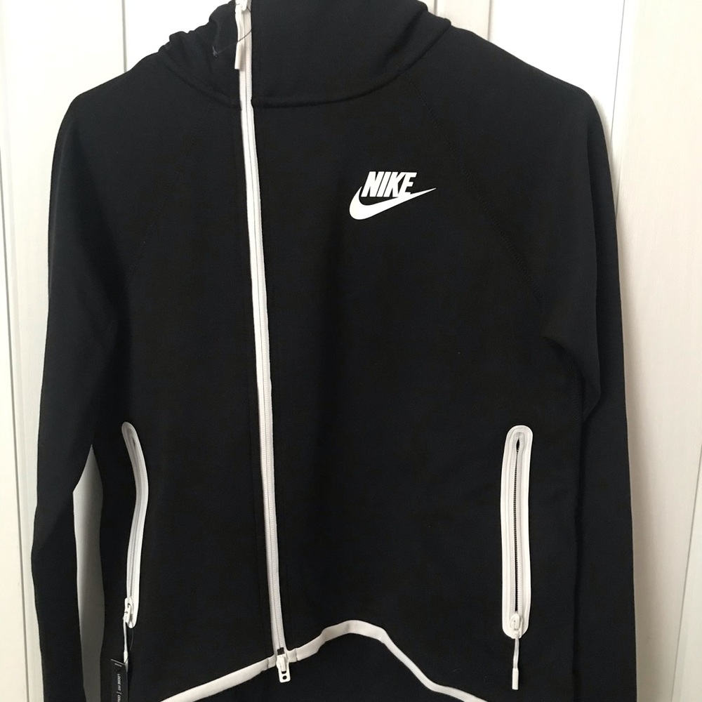 NIKE Zip Up Black Sweater Women’s XS - NEW!